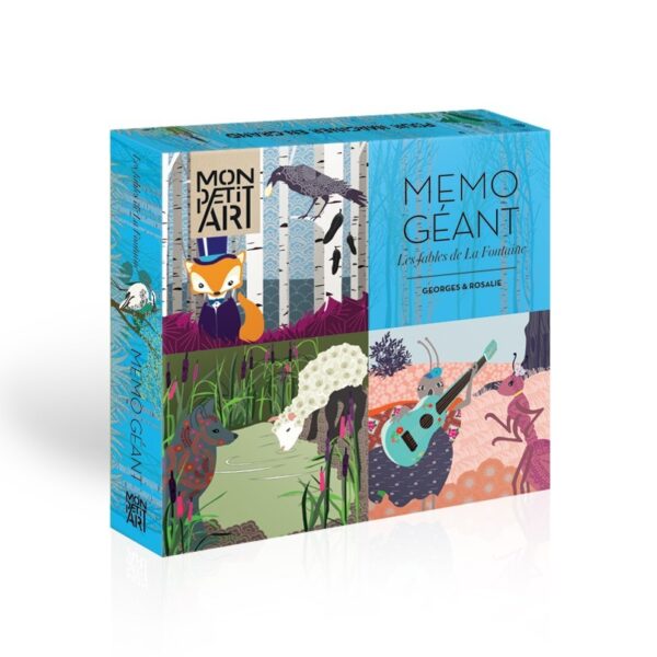 MonPetitArt MEGGER1 Μεγάλο Παιχνίδι Μνήμης με τους Μύθους του Λα Φοντεν 40 καρτες