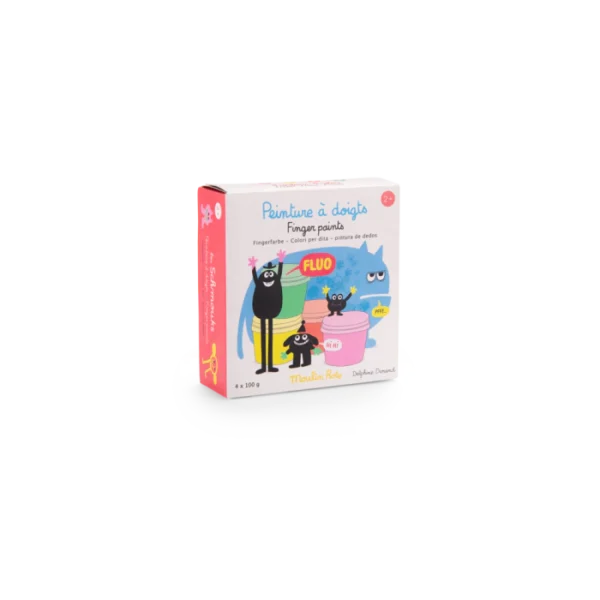 Σετ 4 χρωματα Δακτυλομπογιές 716610 Moulin Roty