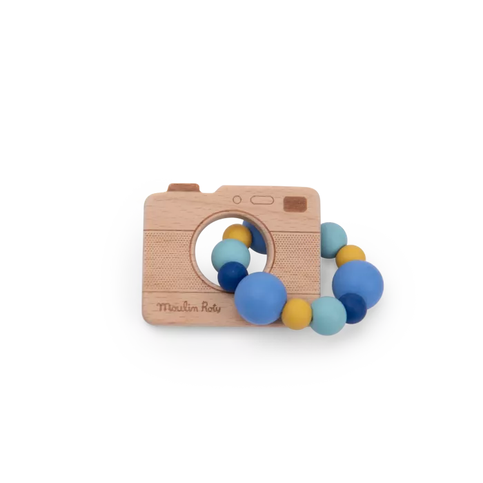 Κουδουνίστρα Οδοντοφυίας Ξύλο-Σιλικόνη 684051 Moulin Roty