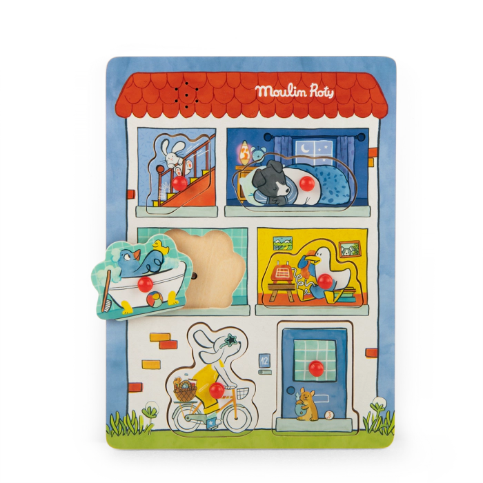 Παζλ Ενσφηνωματα με Ήχους 684086 Moulin Roty