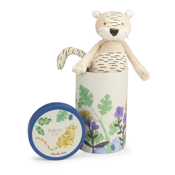 Τίγρης 34εκ με οβάλ κουτί 688020 Moulin Roty - Image 2
