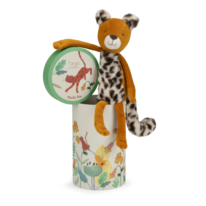 Λεοπάρδαλη 34 εκ σε Οβάλ κουτί 688021 Moulin Roty