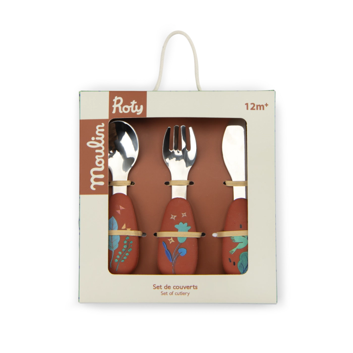 Σετ Μαχαιροπήρουνα 3τμχ απο Ατσάλι-Σιλικόνη 688232 Moulin Roty