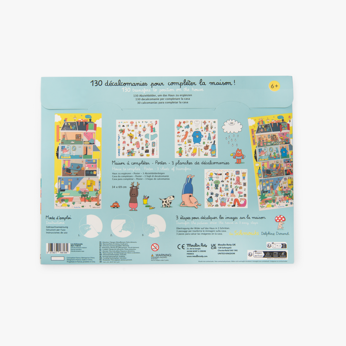 Μεγάλο Σετ Χαλκομανίας Σμουκς 11-716618 Moulin Roty - Image 4